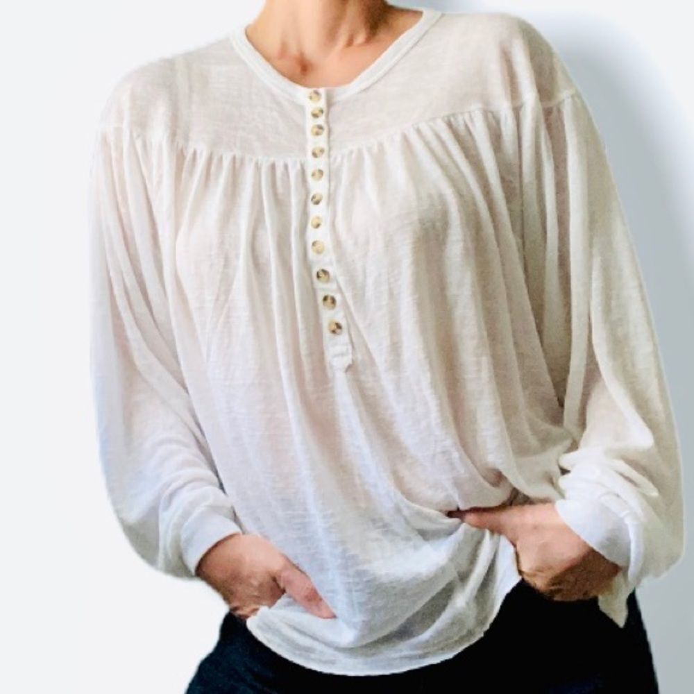NWT Urban Outfitters lightweight Henley Knit Top